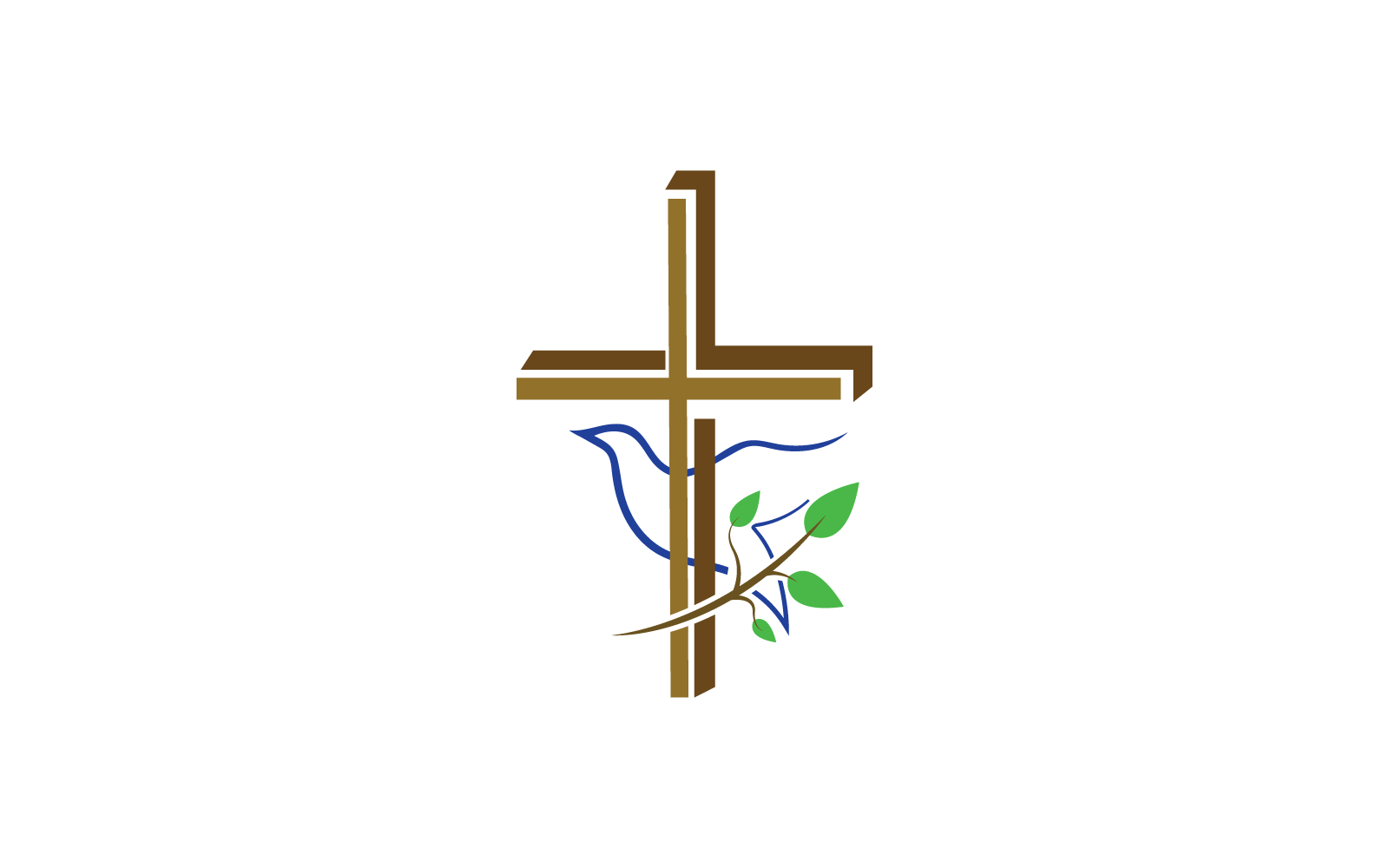 church logo illustration template flat design