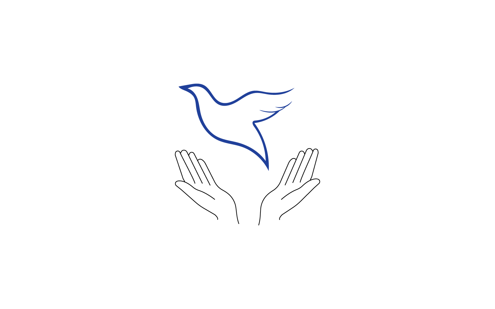 modèle de conception vectorielle de logo de colombe