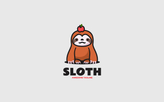 Sloth Mascot Cartoon Logo 1