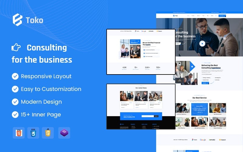 Template #417443 Bootstrap Business Webdesign Template - Logo template Preview