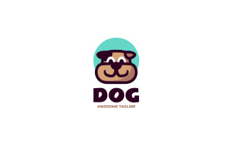 Dog Simple Mascot Logo Template 3