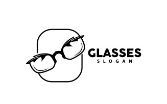 Glasses Logo Optic Fashion Vector V11