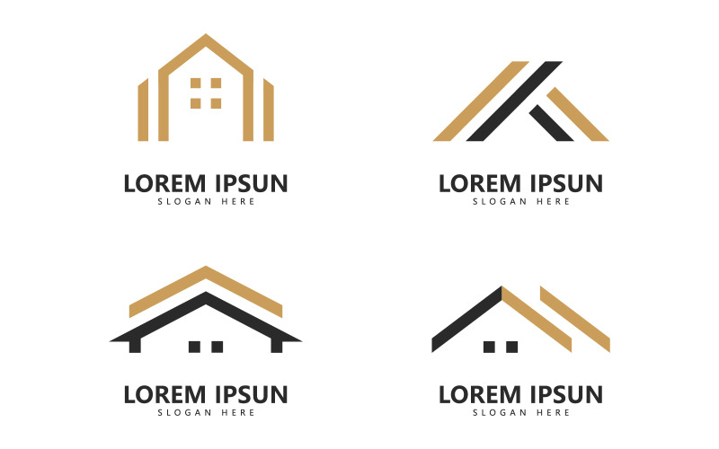 Home real estate logo icon vector template design V0 Logo Template