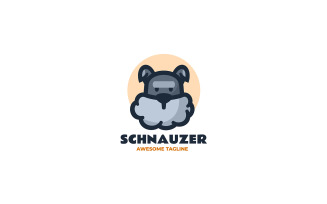 Schnauzer Simple Mascot Logo