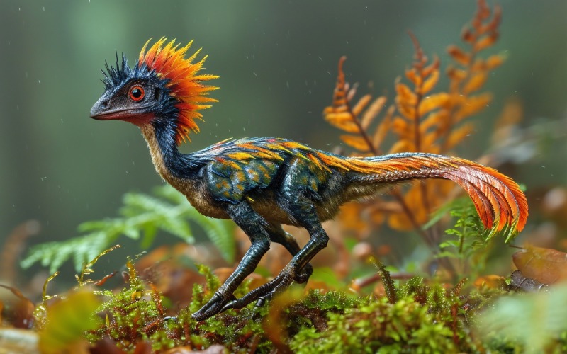 Archaeopteryx Dinosaur realistic Photography 4 Illustration