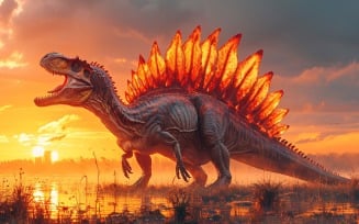 Spinosaurus Dinosaur realistic Photography 2