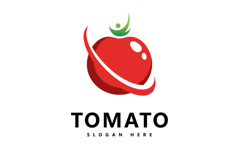 Tomato logo vector icon illustration design V8 Logo Template