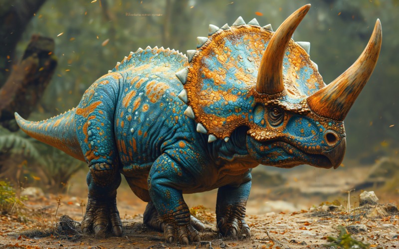 Triceratops Dinosaur realistic Photography 4 Illustration