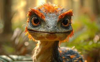 Velociraptor Dinosaur realistic Photography 4