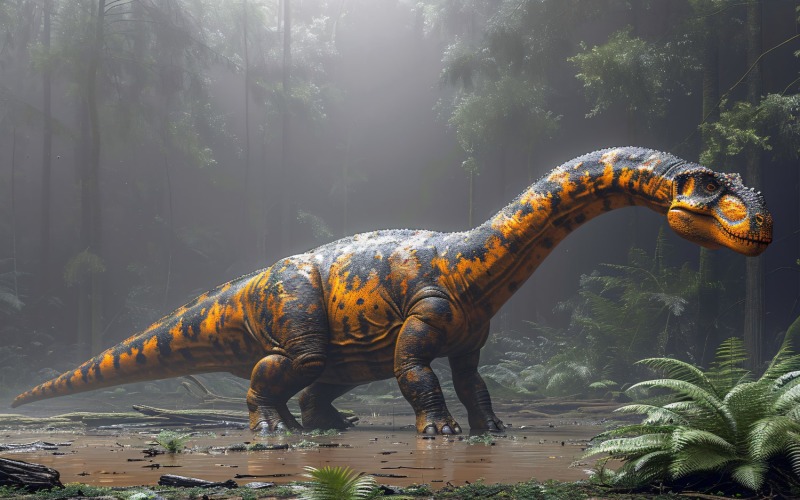 Amargasaurus Dinosaur realistic Photography 1 Illustration