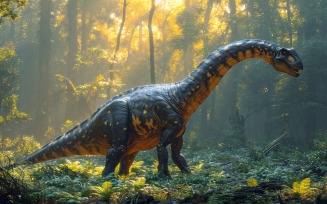 Brontosaurus Dinosaur realistic Photography 1