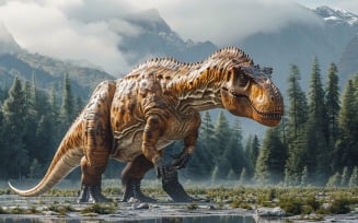 Plateosaurus Dinosaur realistic Photography 2