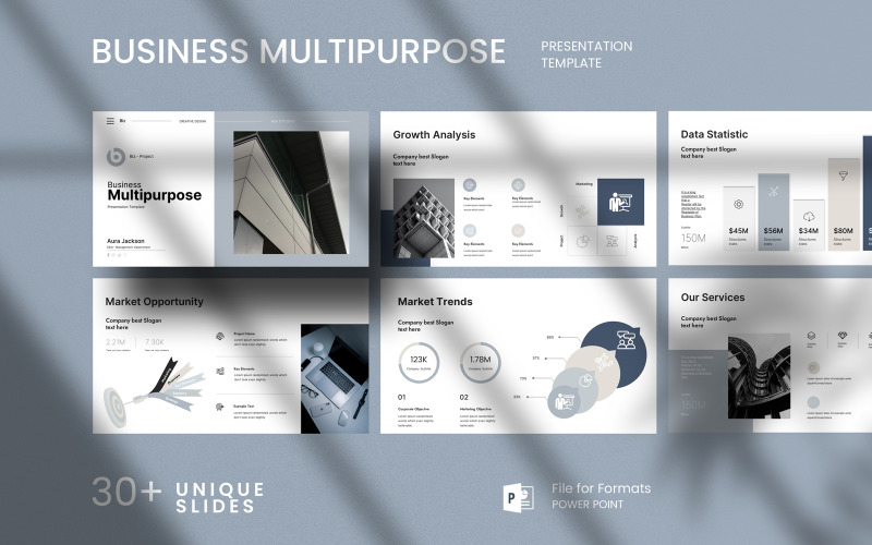 Business Multipurpose Presentation Template PowerPoint Template