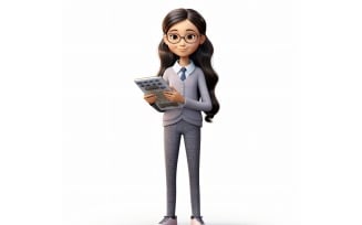 3D pixar Character Child Girl with relevant environment 15