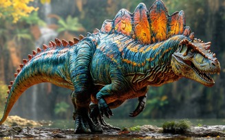 Spinosaurus Dinosaur realistic Photography 1.
