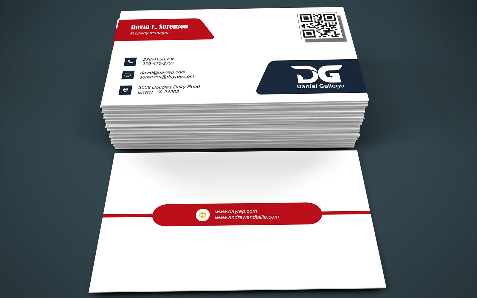 Template #417868 Business Card Webdesign Template - Logo template Preview