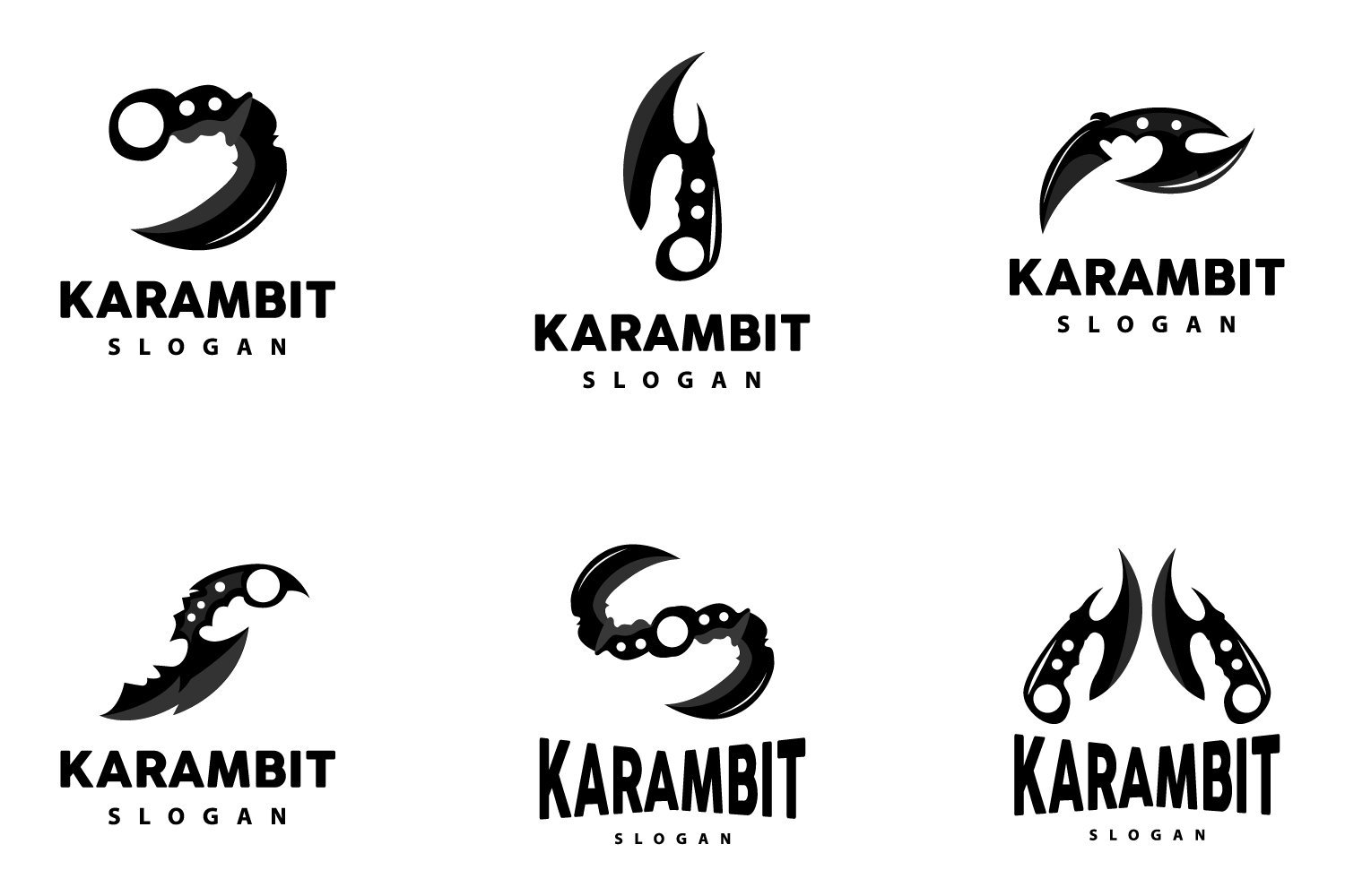Kit Graphique #417890 Kerambit Karambit Divers Modles Web - Logo template Preview