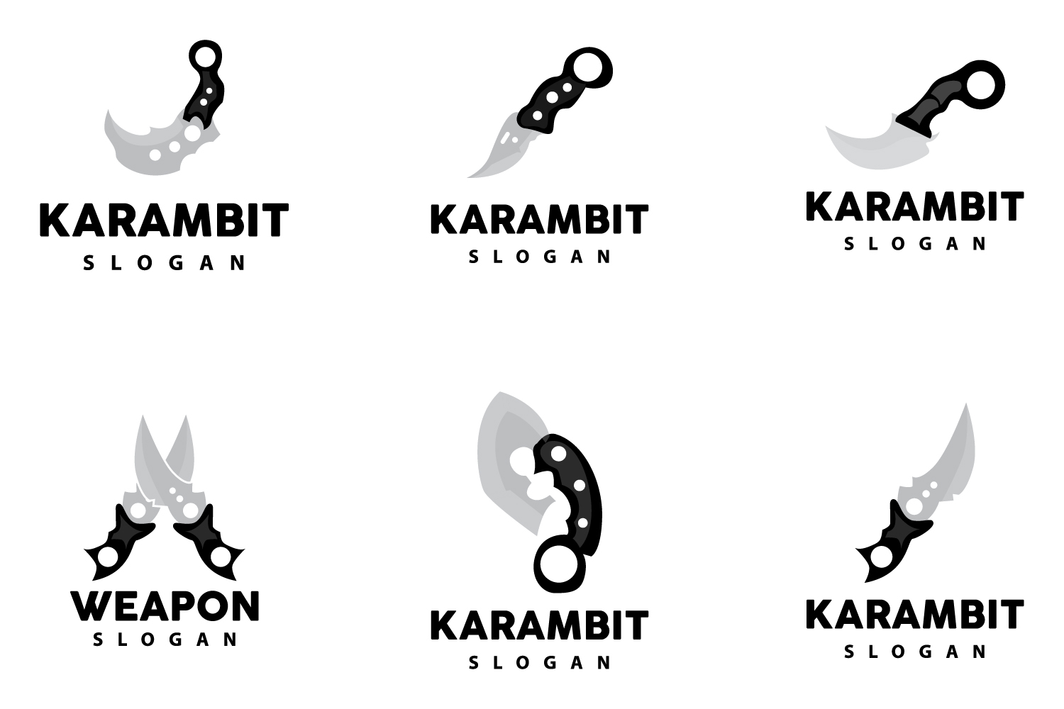 Template #417892 Karambit Katana Webdesign Template - Logo template Preview