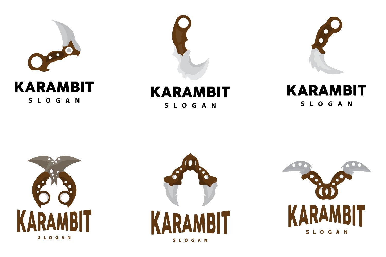 Template #417893 Karambit Katana Webdesign Template - Logo template Preview