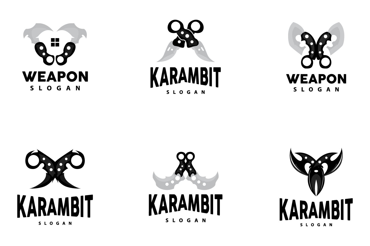 Template #417895 Karambit Katana Webdesign Template - Logo template Preview