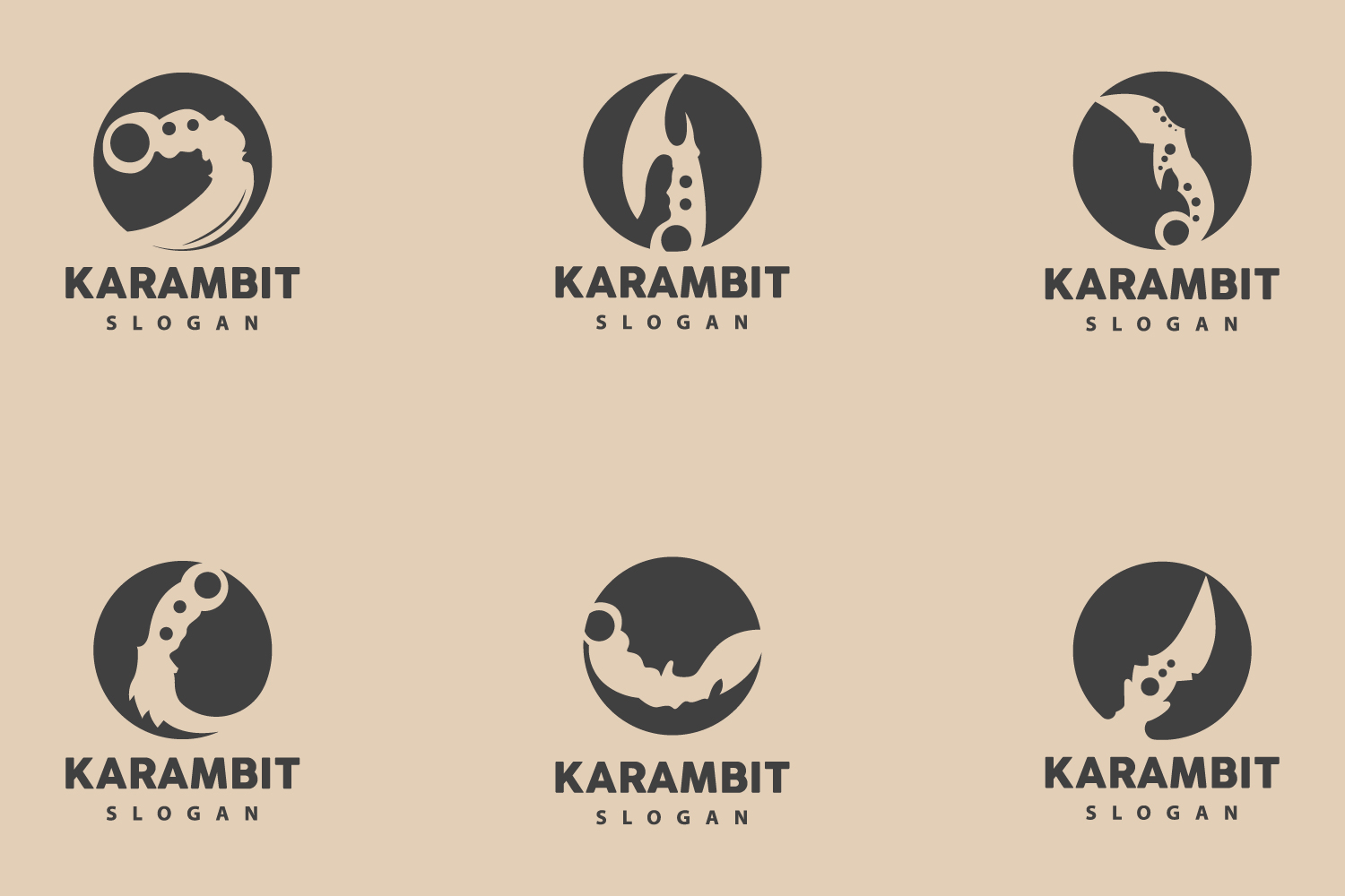 Kit Graphique #417898 Kerambit Karambit Divers Modles Web - Logo template Preview