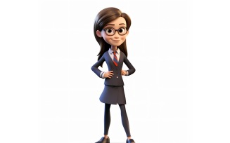 3D pixar Character Child Girl with relevant environment 48