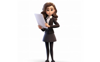 3D pixar Character Child Girl with relevant environment 51