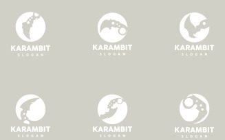 Kerambit Logo Weapon Tool Vector DesignV10