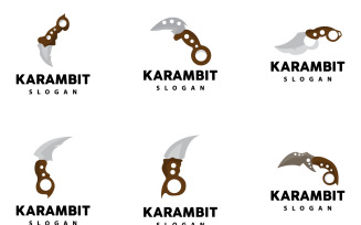 Kerambit Logo Weapon Tool Vector DesignV2