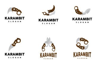 Kerambit Logo Weapon Tool Vector DesignV7