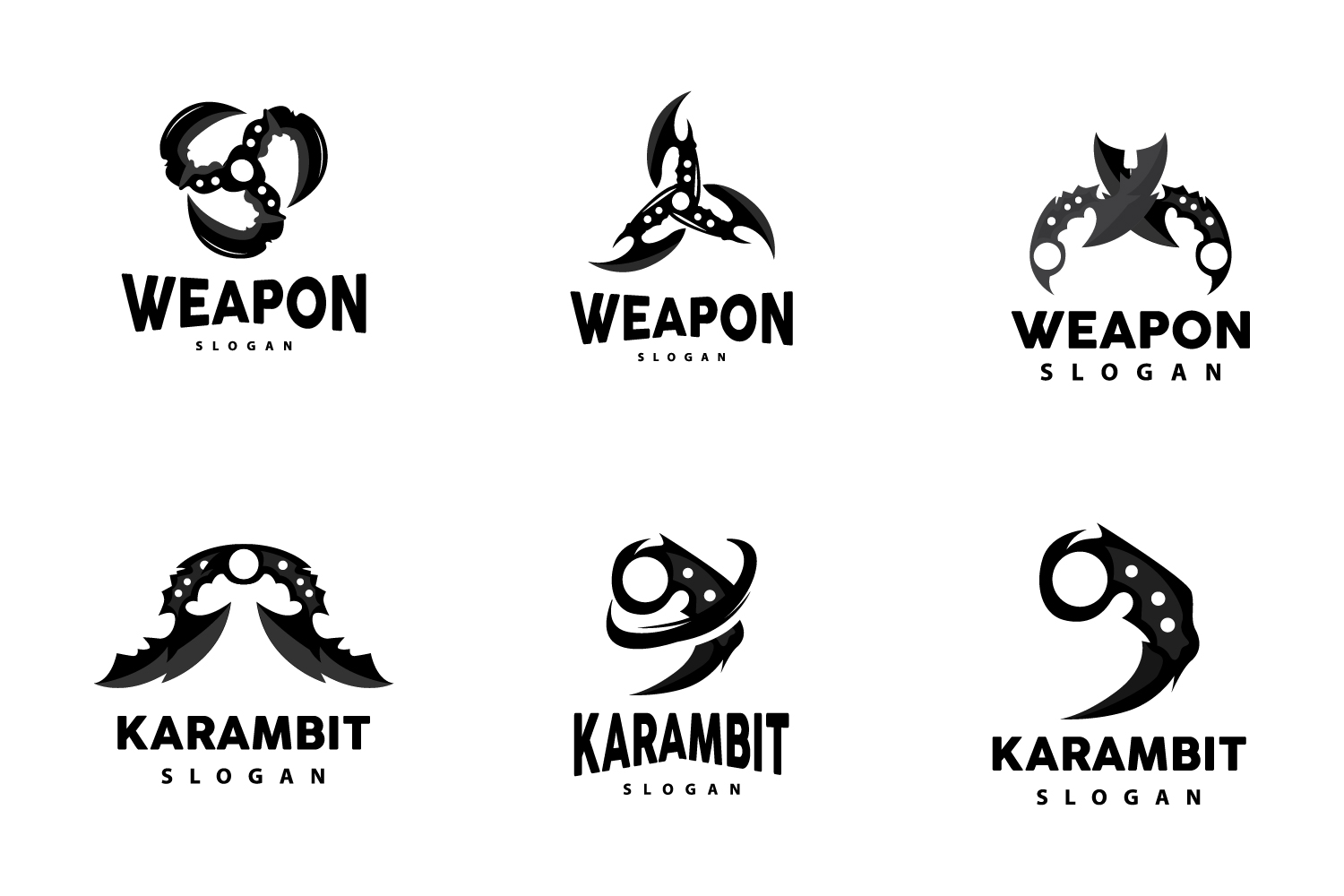 Template #417901 Karambit Katana Webdesign Template - Logo template Preview