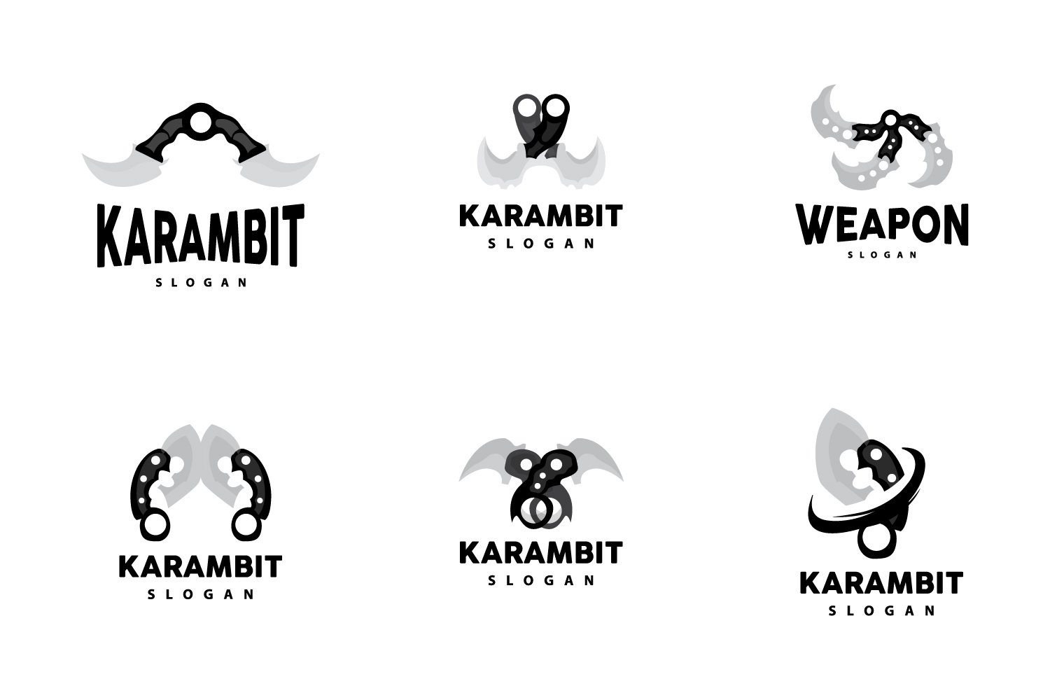 Template #417902 Karambit Katana Webdesign Template - Logo template Preview