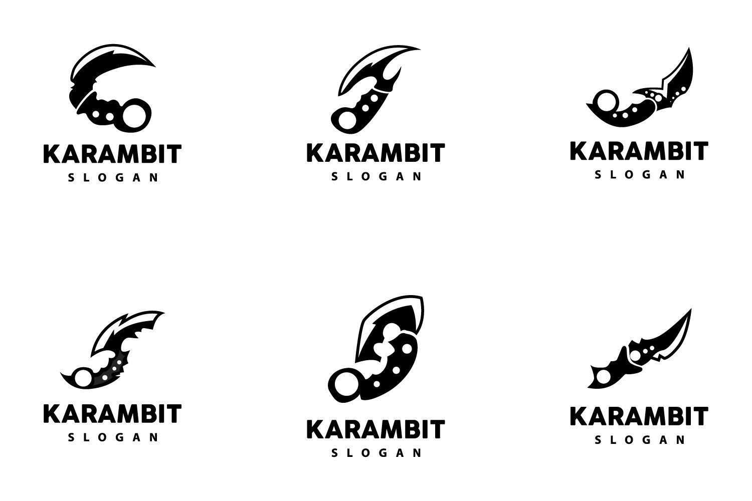 Kit Graphique #417906 Karambit Katana Web Design - Logo template Preview