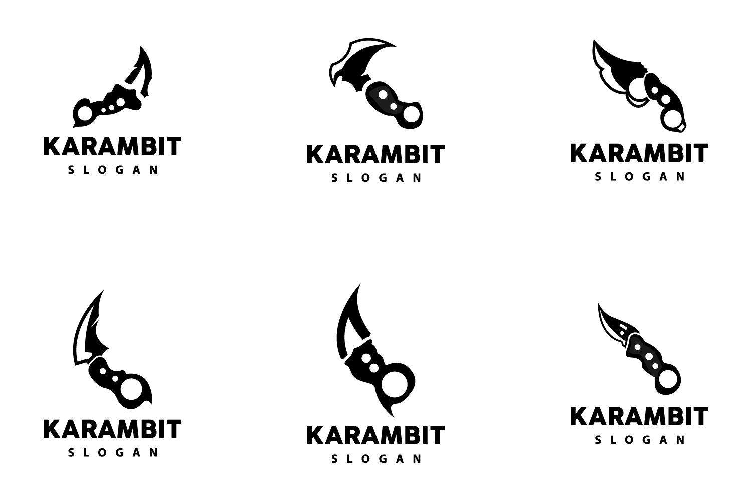 Kit Graphique #417907 Karambit Katana Web Design - Logo template Preview