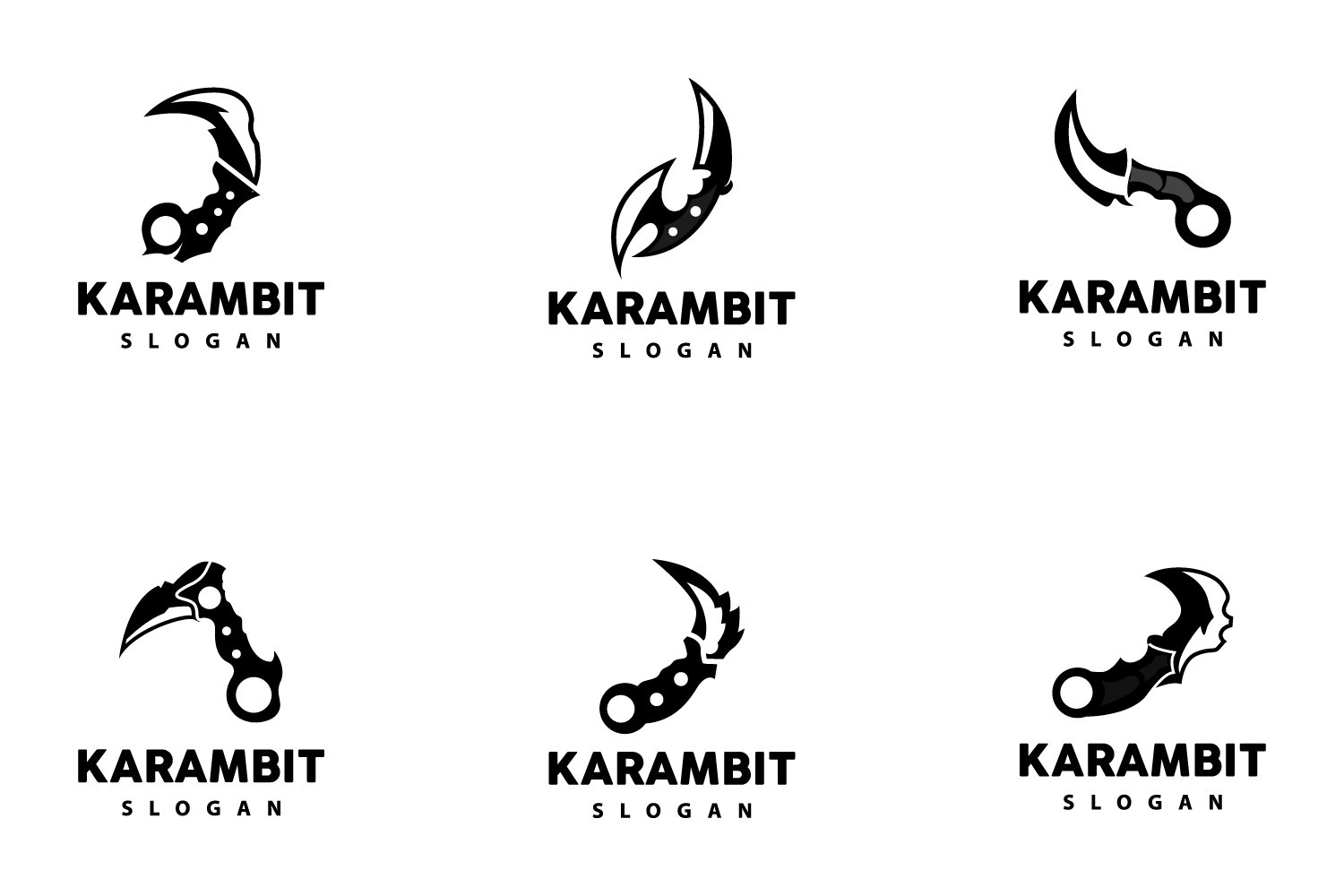 Kit Graphique #417908 Karambit Katana Web Design - Logo template Preview