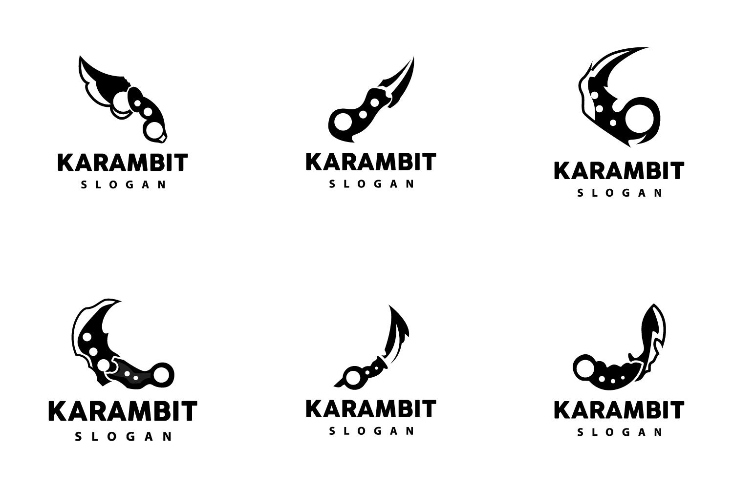 Kit Graphique #417911 Kerambit Karambit Divers Modles Web - Logo template Preview