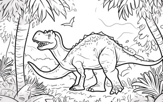 Allosaurus Dinosaur Colouring Pages 1