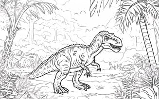 Allosaurus Dinosaur Colouring Pages 3