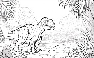 Allosaurus Dinosaur Colouring Pages 5