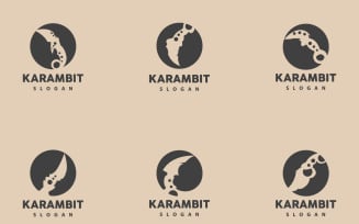Kerambit Logo Weapon Tool Vector DesignV11