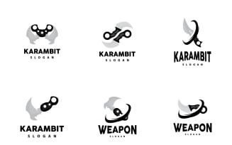 Kerambit Logo Weapon Tool Vector DesignV15