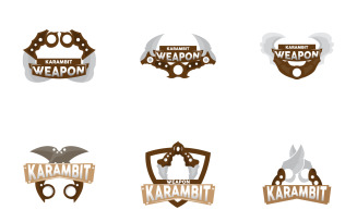 Kerambit Logo Weapon Tool Vector DesignV23