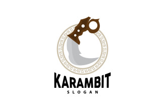 Kerambit Logo Weapon Tool Vector DesignV29