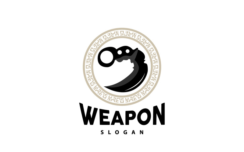 Kerambit Logo Weapon Tool Vector DesignV30 Logo Template