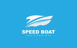 Speed Boat Logo Ship Sailboat DesignV2