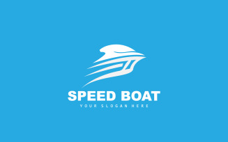 Speed Boat Logo Ship Sailboat DesignV5