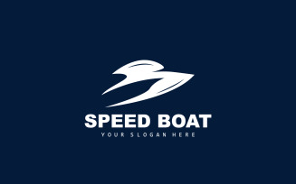 Speed Boat Logo Ship Sailboat DesignV6