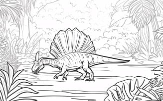 Spinosaurus Dinosaur Colouring Pages 7