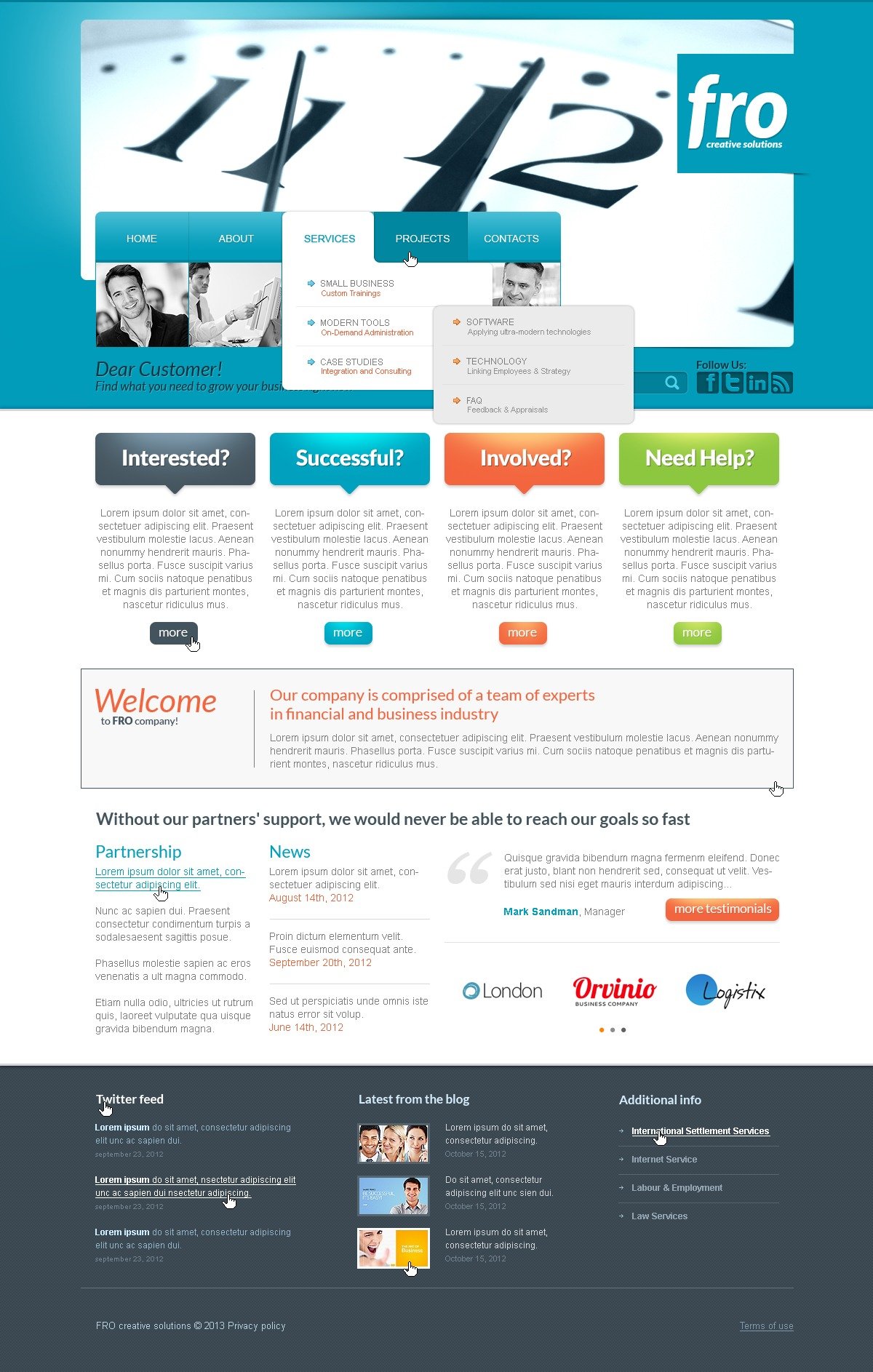 Advertising Agency Website Template 41841 Original 