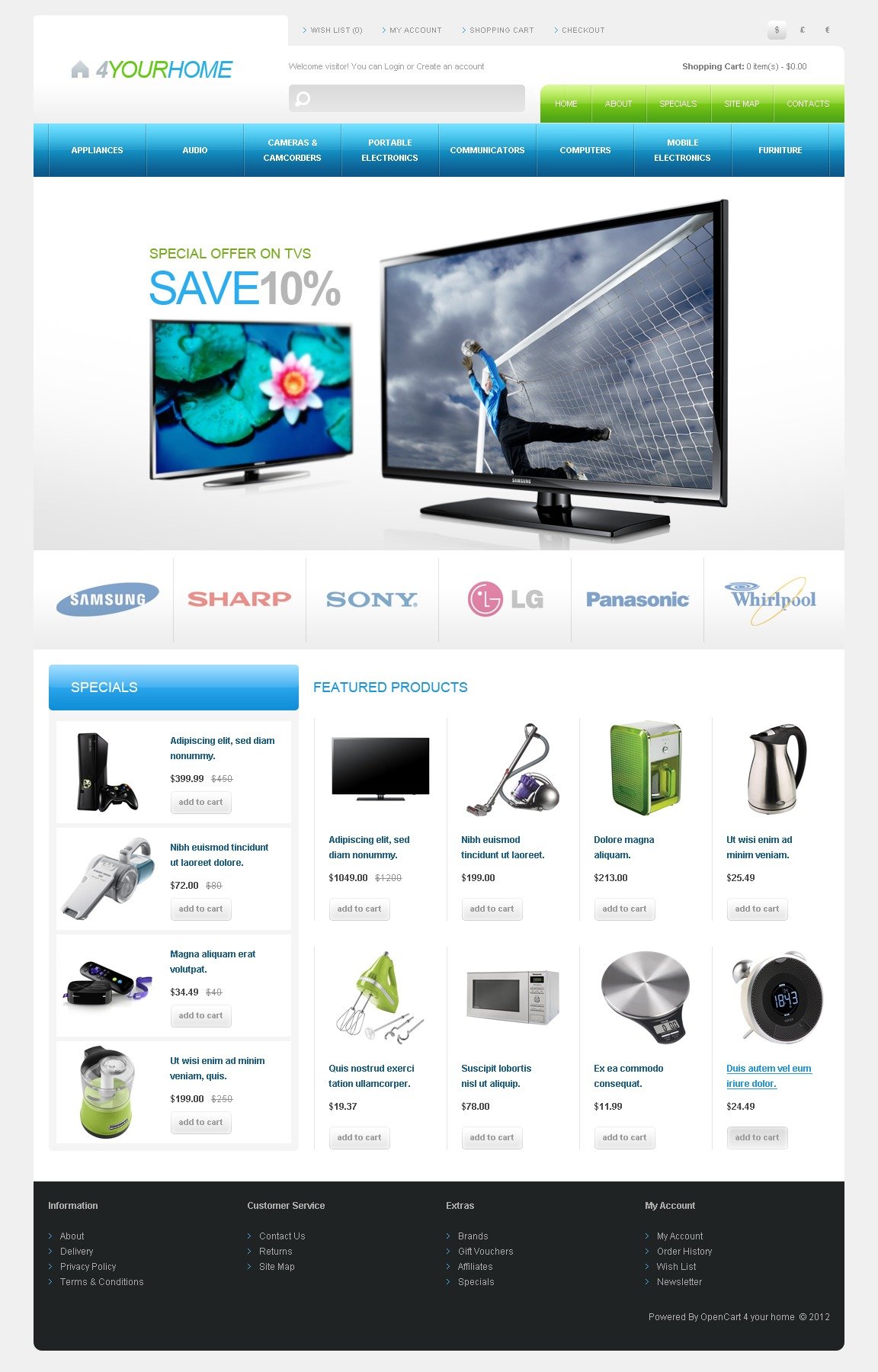 online electronics store